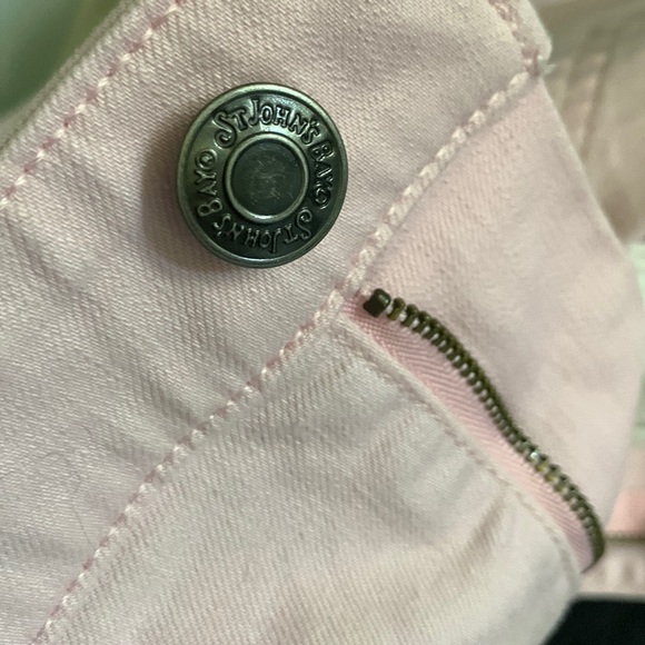 Pink Skinny Leg Stretch Jeans Size 20 St Johns Bay Denim 5 Pocket Jean - Picture 2 of 6